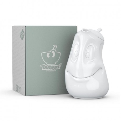 Fiftyeight Products TV Tassen Kanne weiss gut drauf 1,2 L Кувшин ТВ-чашка знает хорошее настроение 1,2 л