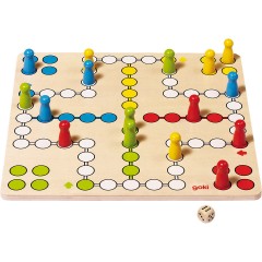 goki Ludo aus Holz Деревянный людо