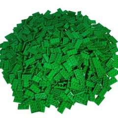 LEGO LEGO 2X4 Platten Grun - 500 Stuck - Green plate 3020 LEGO 2X4 Тарелки Зеленые - 500 штук - Зеленая тарелка 3020
