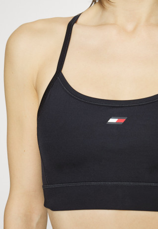 Tommy Hilfiger ESSENTIALS LOW BRA Light support sports bra desert sky ESSENTIALS LOW BRA Спортивный бюстгальтер с легкой поддержкой небо пустыни