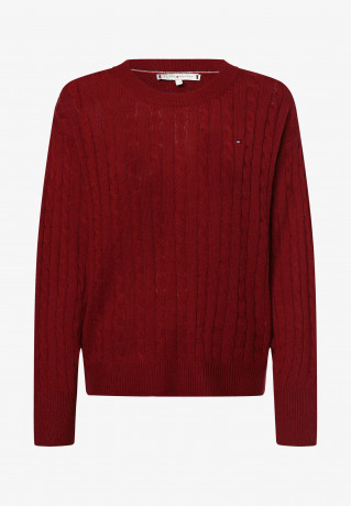 Tommy Hilfiger CABLE Jumper rouge КАБЕЛЬ перемычки румяна