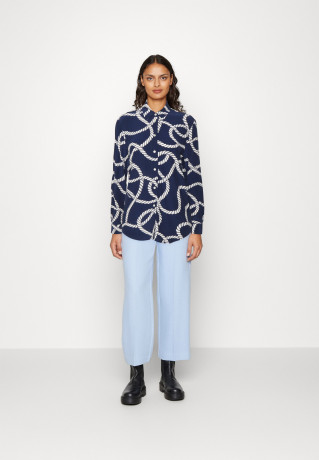 Tommy Hilfiger ROPE FLEUR Button-down blouse coastal/carbon navy ROPE FLEUR Блуза на пуговицах прибрежный / углеродный флот