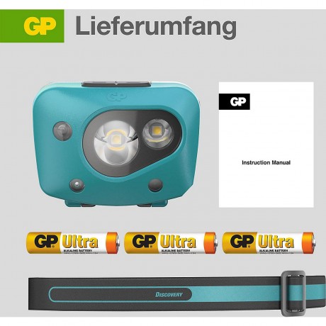 GP Batteries Stirnlampe GP Discovery CH44 Налобный фонарь GP Discovery CH44