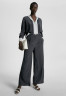 Tommy Hilfiger POLKA DOT WIDE LEG Trousers polka dot border sml desert sky ШИРОКИЕ НОГИ В ГОРОШКЕ Брюки горошек границы sml пустыня небо