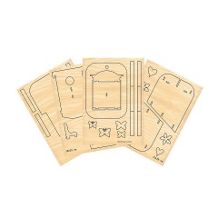 Pebaro Laubsagevorlage Vogelhaus II Лепной шаблон Vogelhaus II