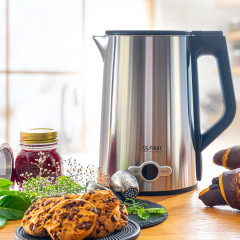 TZS FIRST AUSTRIA TZS FIRST AUSTRIA Wasserkocher Edelstahl, 2200W, 1,7 L, Temperatureinstellung 60-100°C, Kalkfilter, Warmhaltefunktion, verdecktes Heizelement, LED Beleuchtungsfarbe  Чайник TZS FIRST AUSTRIA нержавеющая сталь, 2200 Вт, 1,7 л, температурн