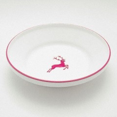 Gmundner Keramik Gmundner Keramik Bordeauxroter Hirsch Reifschussel ohne Henkel d: 32 cm / h: 7,4 cm Миска из бордоского благородного оленя Gmundner Ceramics без ручки d: 32 см / высота: 7,4 см