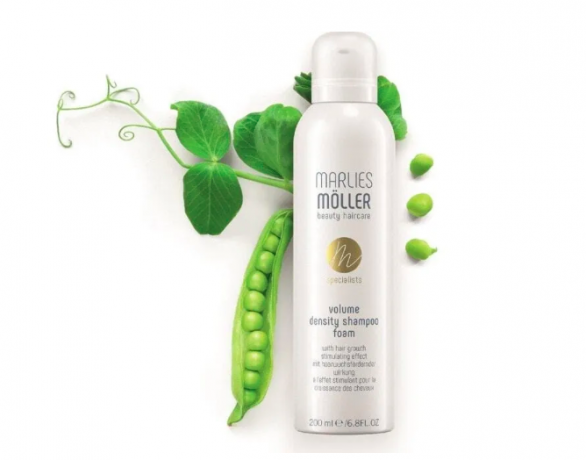 Marlies Moller Volume Density Shampoo Foam, Марлис Мюллер Уплотняющий шампунь-пенка для увеличения объема и стимуляции роста волос, 200 мл