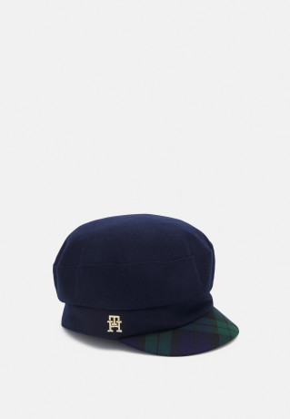 Tommy Hilfiger BAKER BOY HAT  Beanie space blue ШАПКА BAKER BOY Шапочка космический синий