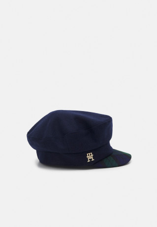 Tommy Hilfiger BAKER BOY HAT  Beanie space blue ШАПКА BAKER BOY Шапочка космический синий