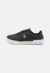 Tommy Hilfiger PREP COURT  Trainers black/gold ПОДГОТОВИТЕЛЬНАЯ СУДА Тренеры черное золото