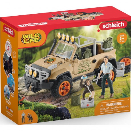 Schleich Schleich Wild Life 42410 Gelandewagen mit Seilwinde Внедорожник Schleich Wild Life 42410 с лебедкой