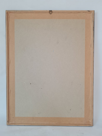 Картина винтажная в черно-белых тонах "г. Хиршхорн" O.W.Pfilze, 31 x 41 см, Германия, 1960-70гг.