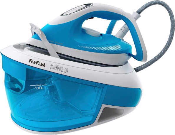 Tefal Tefal Dampfbugelstation Tefal SV8002 Express Airglide, 1800 ml Wassertank, hohe Gleitfahigkeit, CalcClear, Verriegelungssystem, Energiesparmodus  Паровая гладильная станция Tefal Tefal SV8002 Express Airglide, резервуар для воды 1800 мл, высокое ско