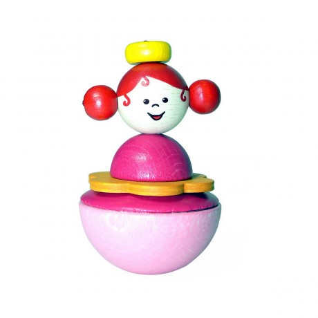 HESS Holzspielzeug Stehaufmannchen Prinzessin Деревянная игрушка всплывающая принцесса