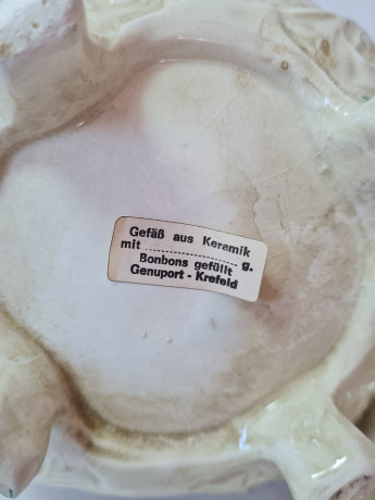 Чайник винтажный Im Stil Bassano на ножках с цветочным декором, керамика, 21 см, Германия, 1960-70гг.