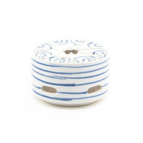 Gmundner Keramik Gmundner Keramik Blaugeflammt Stovchen / Teewarmer Glatt d: 14 cm / h: 8,7 cm Gmundner керамический подогреватель с синим пламенем / чайный уют, гладкий d: 14 см / высота: 8,7 см