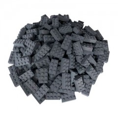LEGO LEGO 2x4 Steine Dunkelgrau - 25 Stuck - Dark bluish grey bricks 3001 LEGO 2x4 Bricks Dark Grey - 25 штук - Темно-голубовато-серые кирпичи 3001