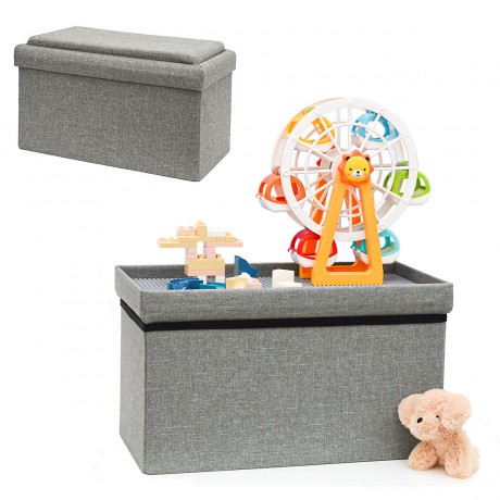 Dune Design® Sitzbank faltbar 52x27x30cm Hellgrau Скамья складная 52x27x30см светло-серая