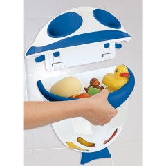 Funny Bubble Fish Badewannenspielzeugbox weiss\/blau Коробка для игрушек Bubble Fish белый/синий