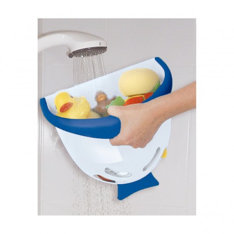 Funny Bubble Fish Badewannenspielzeugbox weiss\/blau Коробка для игрушек Bubble Fish белый/синий