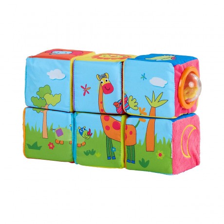 baby-walz 6er-Pack Stoffwurfel 6 штук кубиков ткани