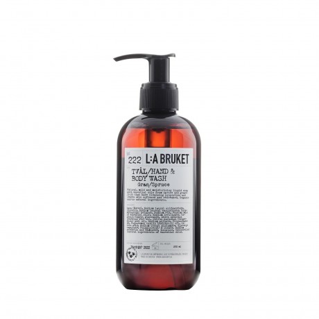 L:A BRUKET No. 222 Hand & Body Wash Spruce  Нет. 222 Средство для мытья рук и тела Ель