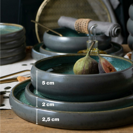 Moritz & Moritz Moritz & Moritz Tafelservice grucn 18-ltg. Reaktiv  grau Сервиз обеденный Moritz &amp; Moritz зеленый 18 шт. Реактивный