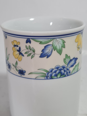 Кружка винтажная Hutschenreuther с ботаническим принтом, фарфор, 2 шт., 10.5 см, Германия, 1980-90гг.