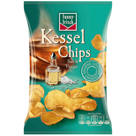 Funny-frisch Чипсы картофельные, Соль и Уксус, 120г