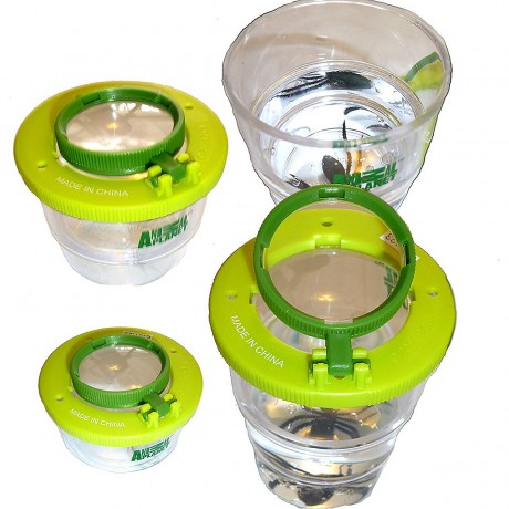 MEDUP Teleskopkescher mit faltbarer Becherlupe Телескопическая сетка со складной лупой