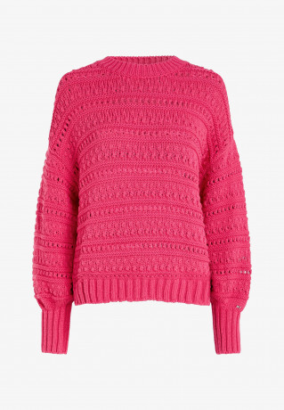 Tommy Hilfiger CREW NECK  Jumper bright cerise pink КРУГЛЫЙ ВЫРЕЗ джемперы ярко-вишнево-розовый
