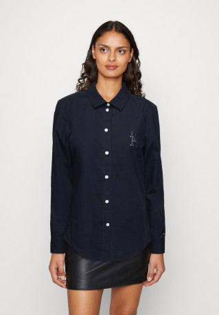 Tommy Hilfiger REGULAR Button-down blouse desert sky REGULAR Блузка на пуговицах небо пустыни
