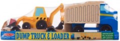 Melissa  Doug Muldenkipper und Frontlader aus Holz Деревянный самосвал и фронтальный погрузчик
