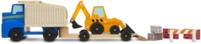 Melissa  Doug Muldenkipper und Frontlader aus Holz Деревянный самосвал и фронтальный погрузчик