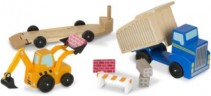 Melissa  Doug Muldenkipper und Frontlader aus Holz Деревянный самосвал и фронтальный погрузчик