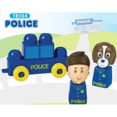 Tutor Blocks Meine ersten Magnetbausteine Polizei Мои первые магнитные строительные блоки полиции