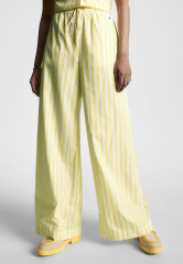 Tommy Hilfiger WIDE LEG STRIPE Trousers banker stp vivid yellow ШИРОКАЯ ПОЛОСКА ДЛЯ НОГА Брюки банкир стп яркий желтый
