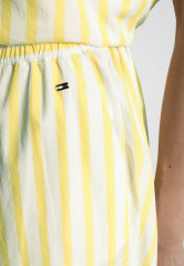 Tommy Hilfiger WIDE LEG STRIPE Trousers banker stp vivid yellow ШИРОКАЯ ПОЛОСКА ДЛЯ НОГА Брюки банкир стп яркий желтый
