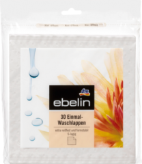 ebelin Einmal-Waschlappen Одноразовые мочалки, 30 шт