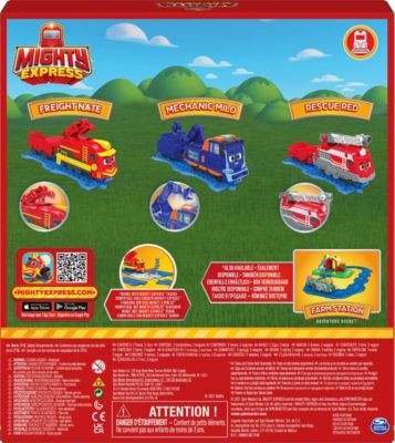 Spin Master Mighty Express Push-and-Go Zuge 3er Set Поезда Mighty Express Push and Go, набор из 3 шт.