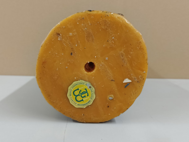 Подсвечник большой винтажный Johann Gunter с фигурной свечой, 31 х 16 см, Германия, 1980-90гг.