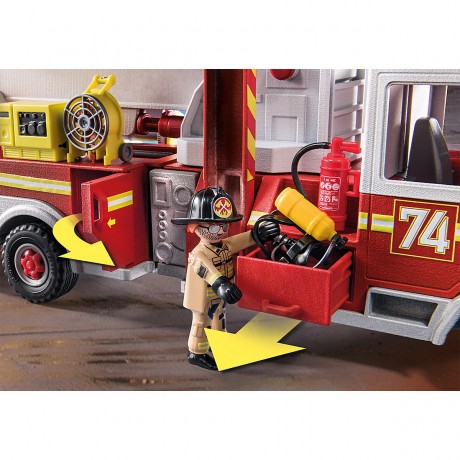 PLAYMOBIL PLAYMOBIL 70935 Feuerwehr-Fahrzeug: US Tower Ladder PLAYMOBIL 70935 Пожарная машина: лестница на башню США
