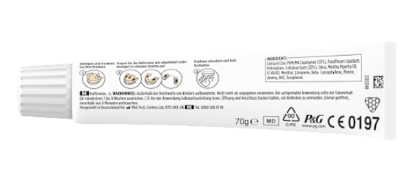 blend-a-dent Haftcreme Complete Original, 70 g, Крем для фиксации зубных протезов Complete Original, освежающий вкус, 70 г