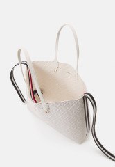 Tommy Hilfiger ICONIC TOMMY TOTE MONO Tote bag weathered white ICONIC TOMMY TOTE MONO Сумка-тоут выветрившийся белый