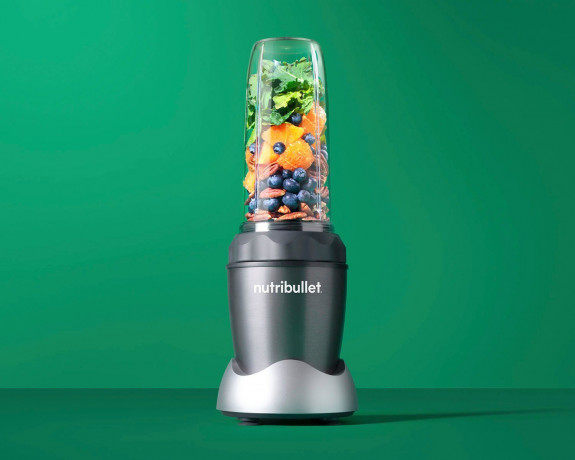 nutribullet nutribullet Smoothie-Maker NB100DG, 1000 W, Standmixer, Multifunktionsmixer inkl. 2 To-Go Trinkbecher, Dunkelgrau  nutribullet Smoothie Maker NB100DG, 1000 Вт, настольный миксер, многофункциональный миксер, включая 2 чашки для питья, темно-сер