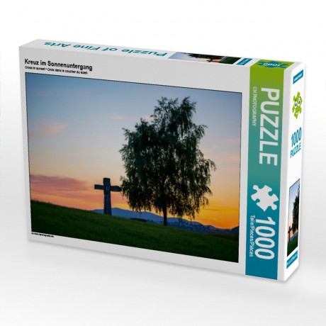 CALVENDO Puzzle CALVENDO Puzzle Kreuz im Sonnenuntergang Пазл CALVENDO Пазл крест на закате