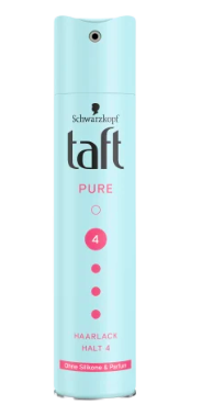 taft Haarlack PURE, ohne Silikone & Parfum, Тафт лак для волос без силиконов и ароматизаторов 250 мл