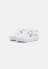 Tommy Hilfiger PREP COURT  Trainers white/raw blue ПОДГОТОВИТЕЛЬНАЯ СУДА Тренеры белый/синий