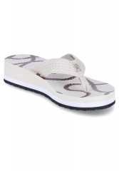 Tommy Hilfiger ROPE M WEDGE T-bar sandals weiss ROPE M WEDGE Сандалии с Т-образной перемычкой белый